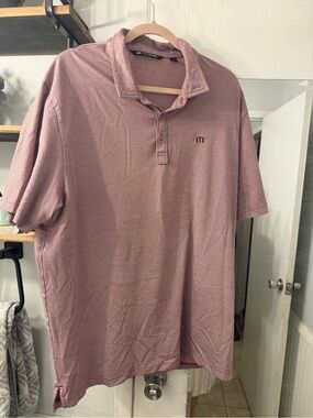 Travis Mathew Men's Polo in Dusty Mauve